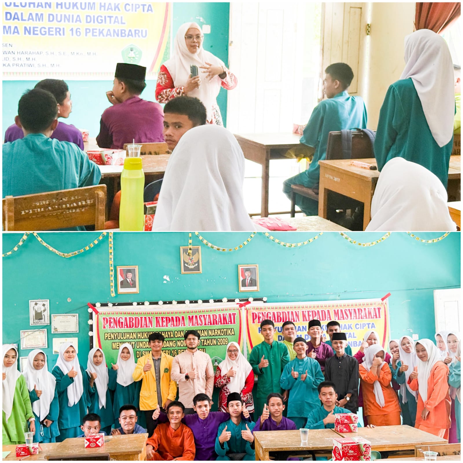 Tim Pengabdian FH Unilak Gelar Penyuluhan  tentang Ketentuan Hukum Hak Cipta dalam Dunia Digital di SMA Negeri 16 Pekanbaru