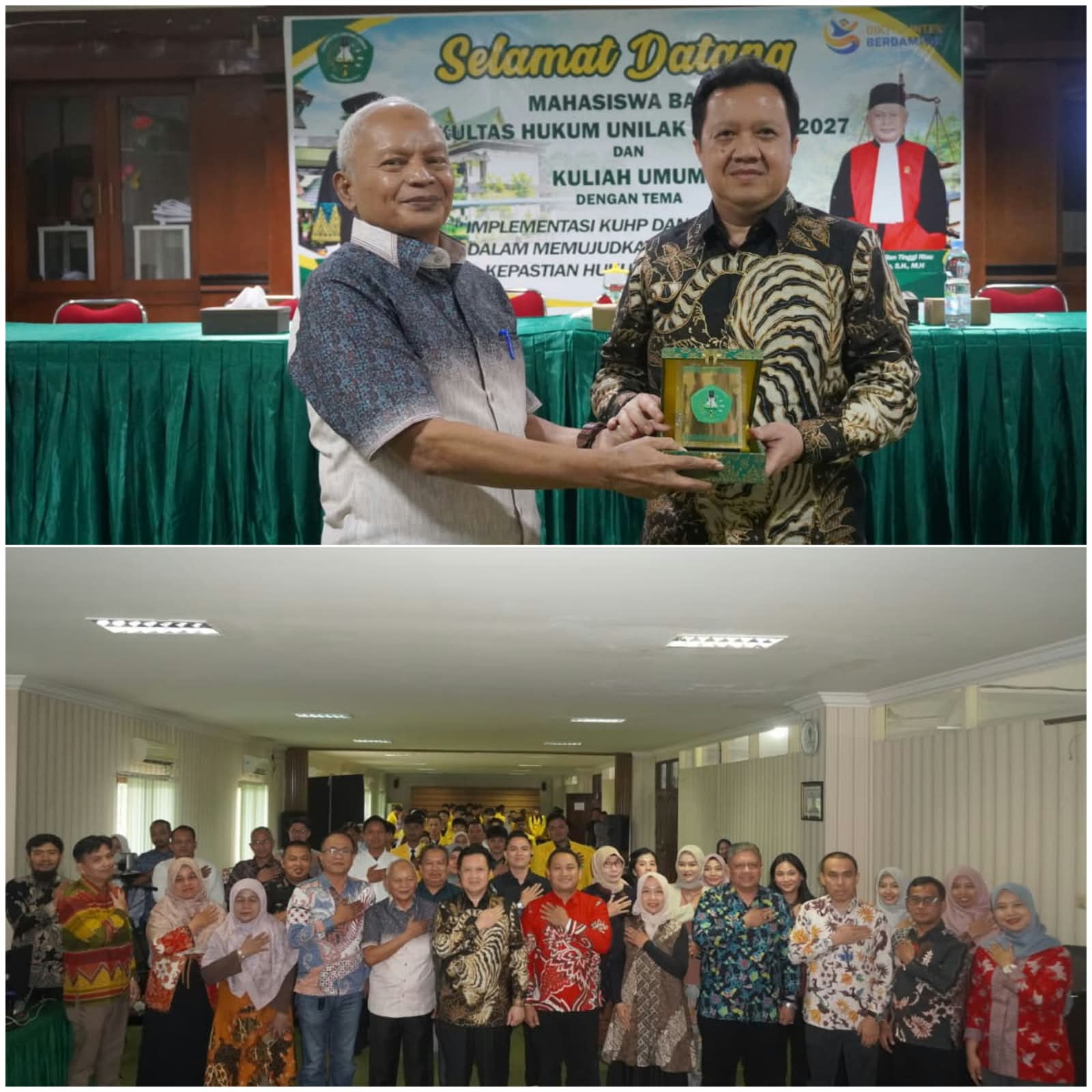 PKKMB Reguler B FH UNILAK 2026 Hadirkan Hakim Tinggi PT Riau, Bedah KUHP dan KUHAP Baru