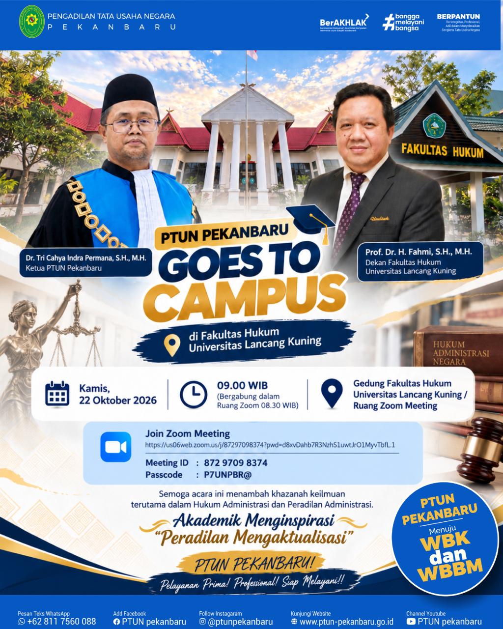 PTUN PEKANBARU Goes To Campus Fakultas Hukum Unilak
