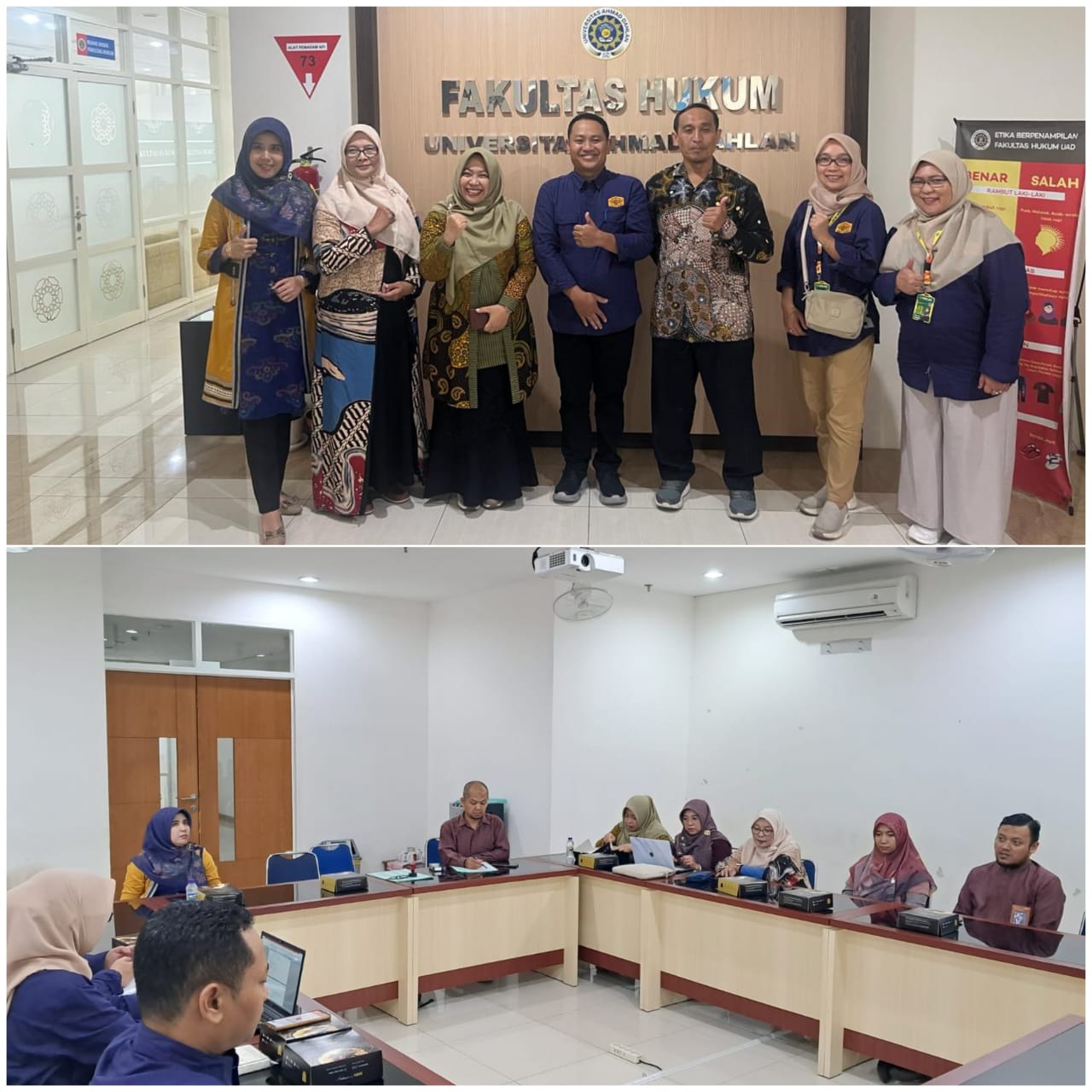 Desain Konversi Hibah PKM Pimnas MBKM  Dan Rekonstruksi Capaian Pembelajaran Lulusan (CPL) FH Unilak, Tim Pengembangan Kurikulum Laksanakan Studi Banding ke  Fakultas Hukum UAD, Yogyakarta