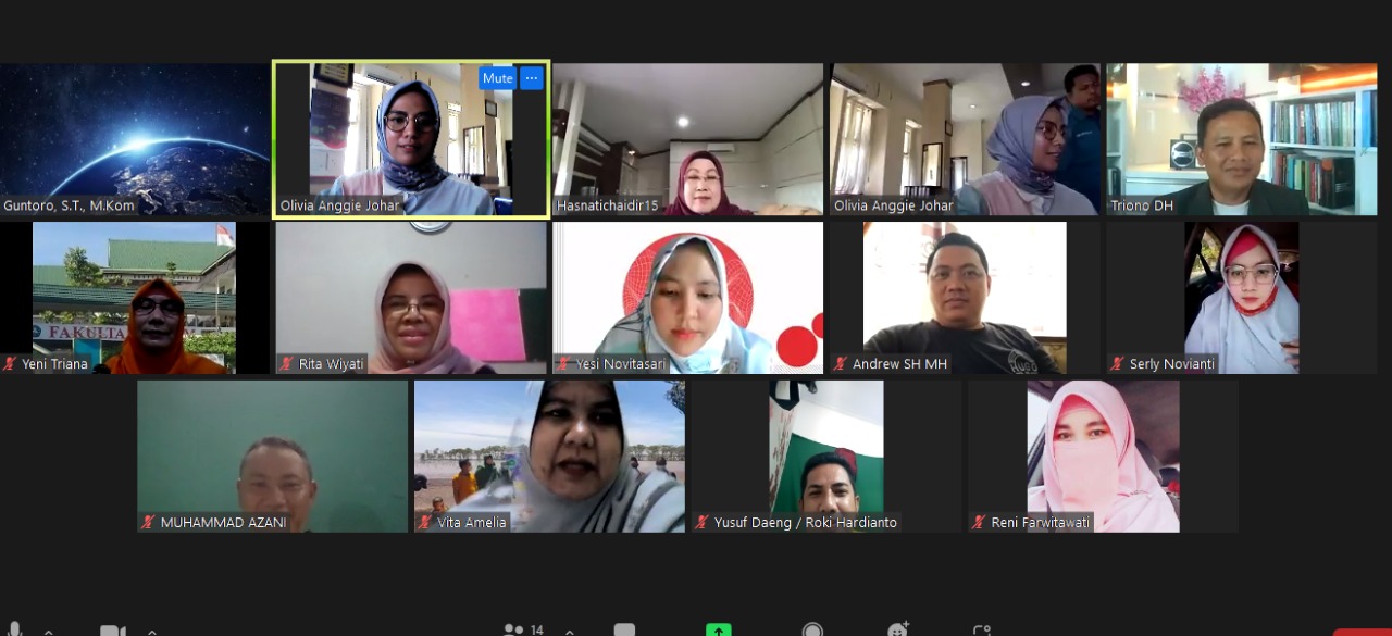 Tim Pengabdian FH Unilak Mengikuti Seminar Hasil Pengabdian  Tahun 2021