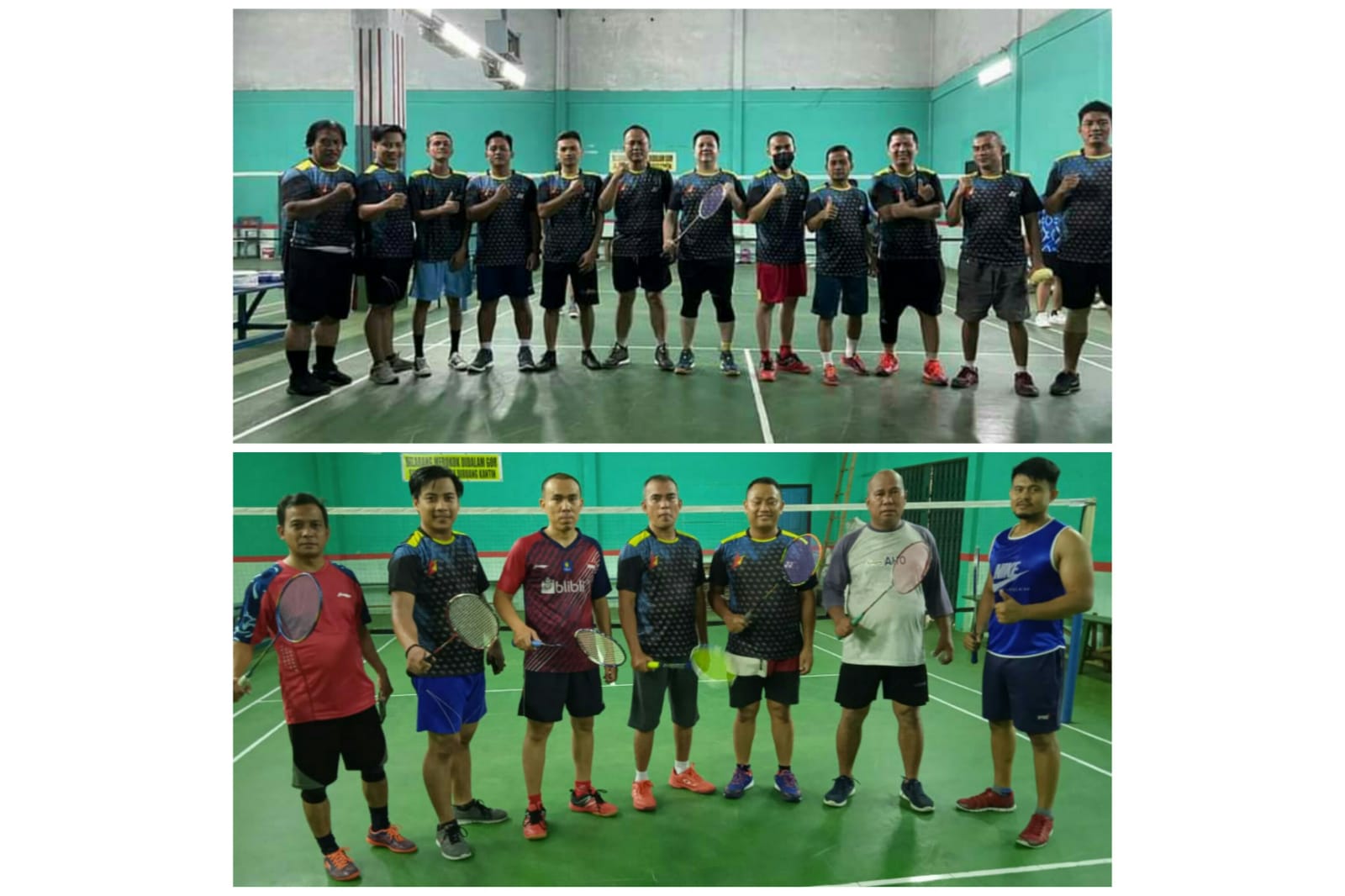 Tingkatkan Kebugaran dan Silaturrahmi, Pengurus Bulutangkis (PB) FH Unilak Gelar Latihan Rutin