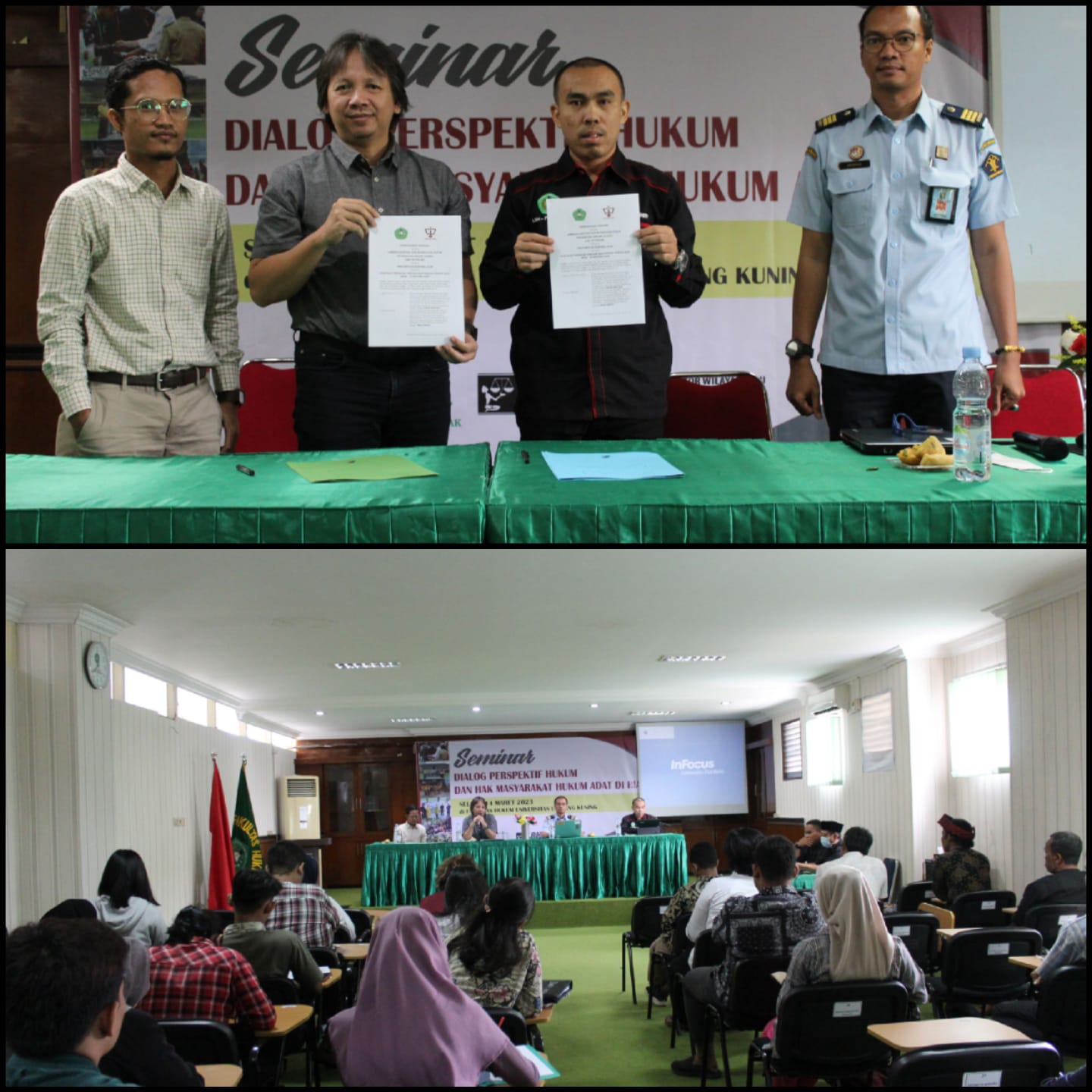 Perkumpulan Bahtera Alam Riau dan FH Unilak Mengadakan Seminar Dialog Prespektif Hukum dan Hak Masyarakat Adat di Riau Sekaligus Penandatanganan Kerjasama.