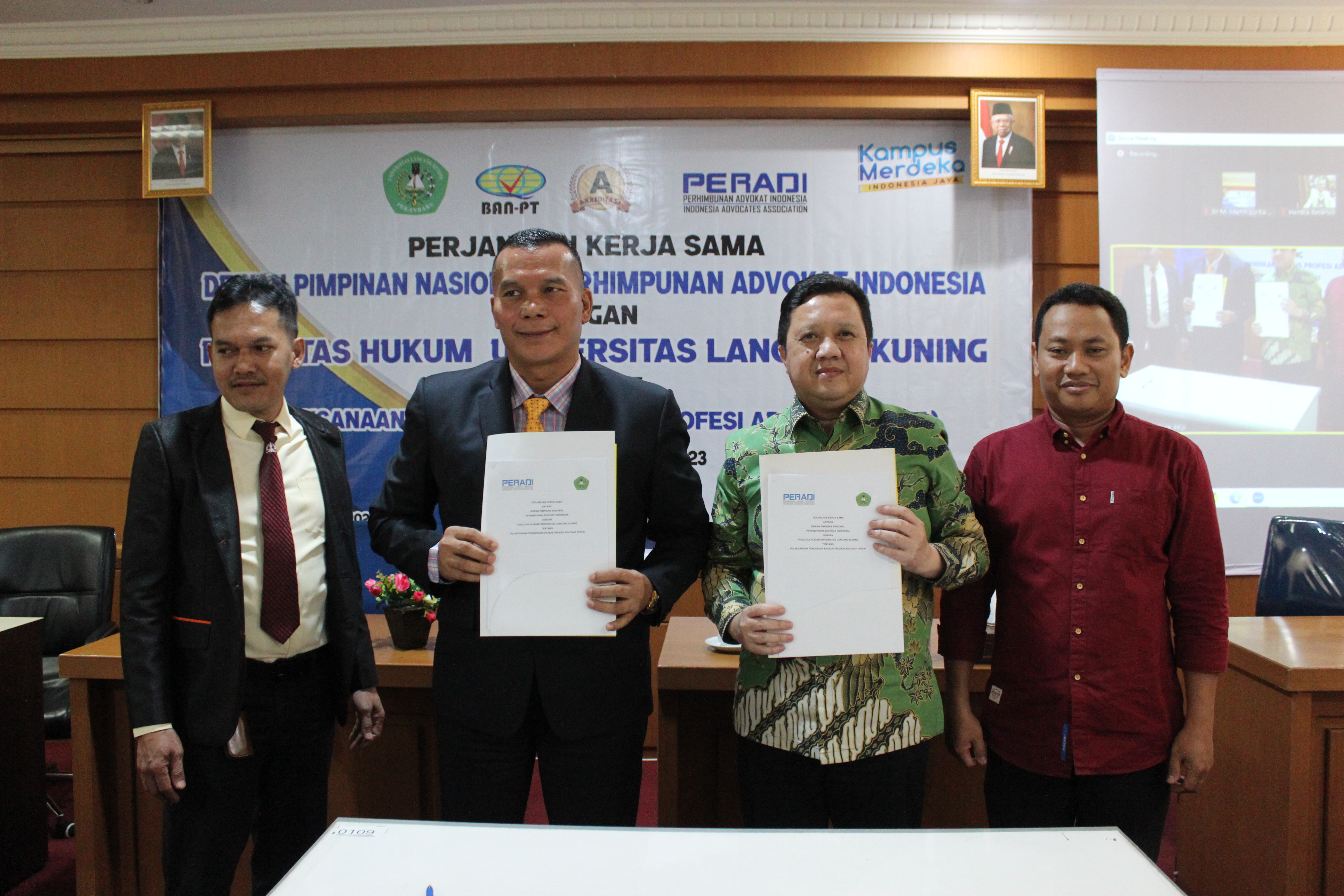 FH Unilak Jalin kerjasama dengan DPN Perhimpunan Advokat Indonesia (PERADI) Tentang pelaksanaan PKPA