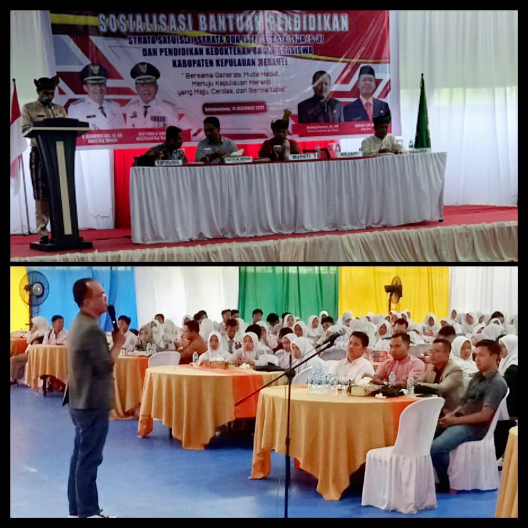 WD 3 FH Unilak Irfansyah S.Pi SH MH Menjadi Narasumber Dalam Kegiatan Sosialisasi Beasiswa Kebupaten Kepulauan Meranti
