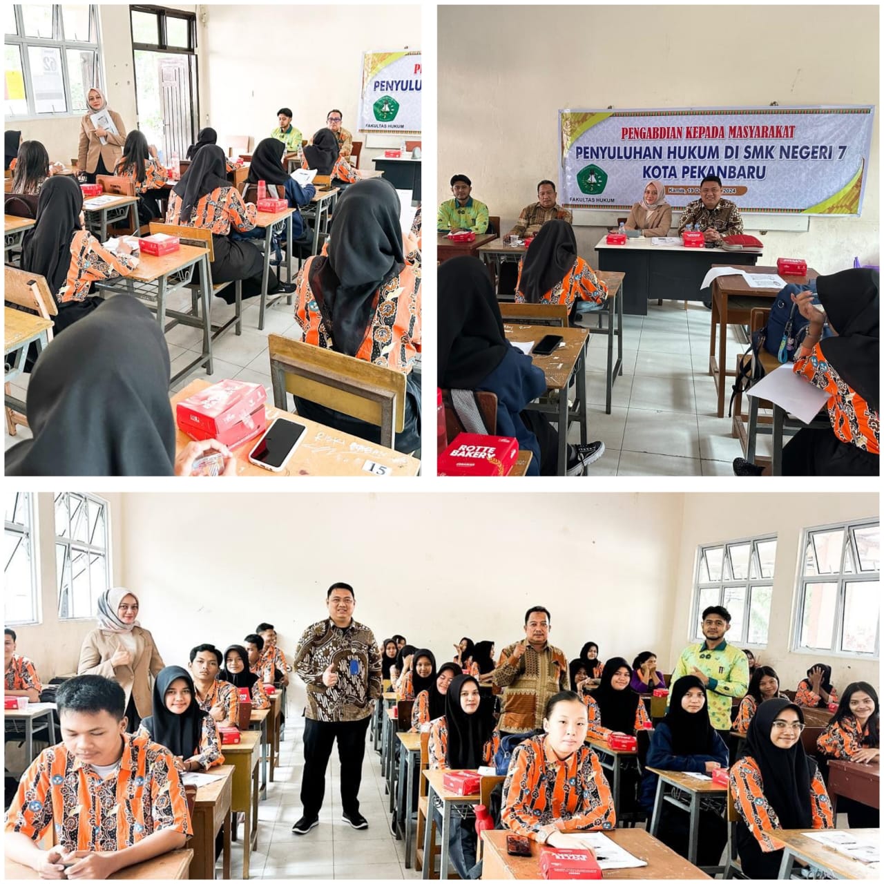 Tim Dosen FH Unilak Melaksanakan Pengabdian Kepada Masyarakat Di SMK Negeri 7 Kota Pekanbaru Mengenai Hak-hak Konsumen dalam Transaksi Elektronik Berdasarkan Undang-Undang Nomor 8 Tahun 1999.