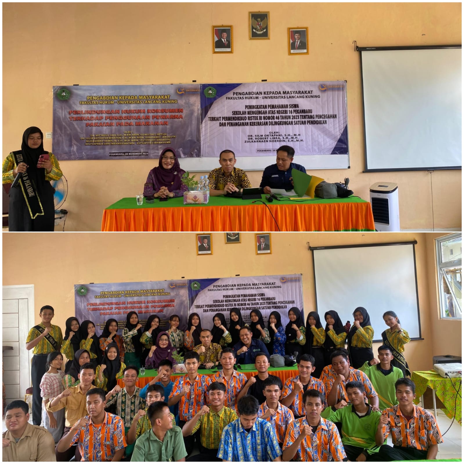 Dosen FH Unilak Berbagi Ilmu Hukum: Edukasi Perlindungan Konsumen di SMAN 16 Pekanbaru