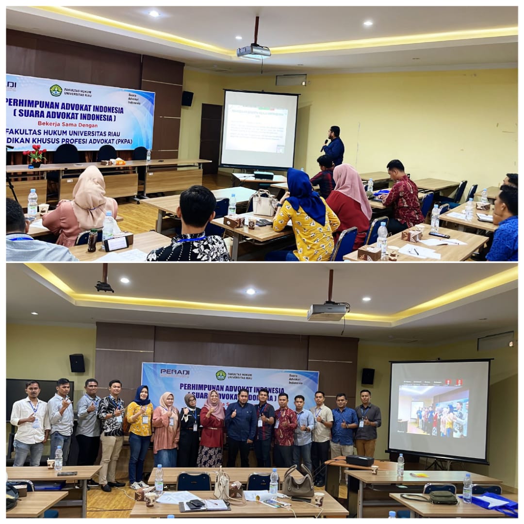 Dosen FH Unilak Menjadi Pemateri PKPA Angkatan 1 Di Universitas Riau (UR)