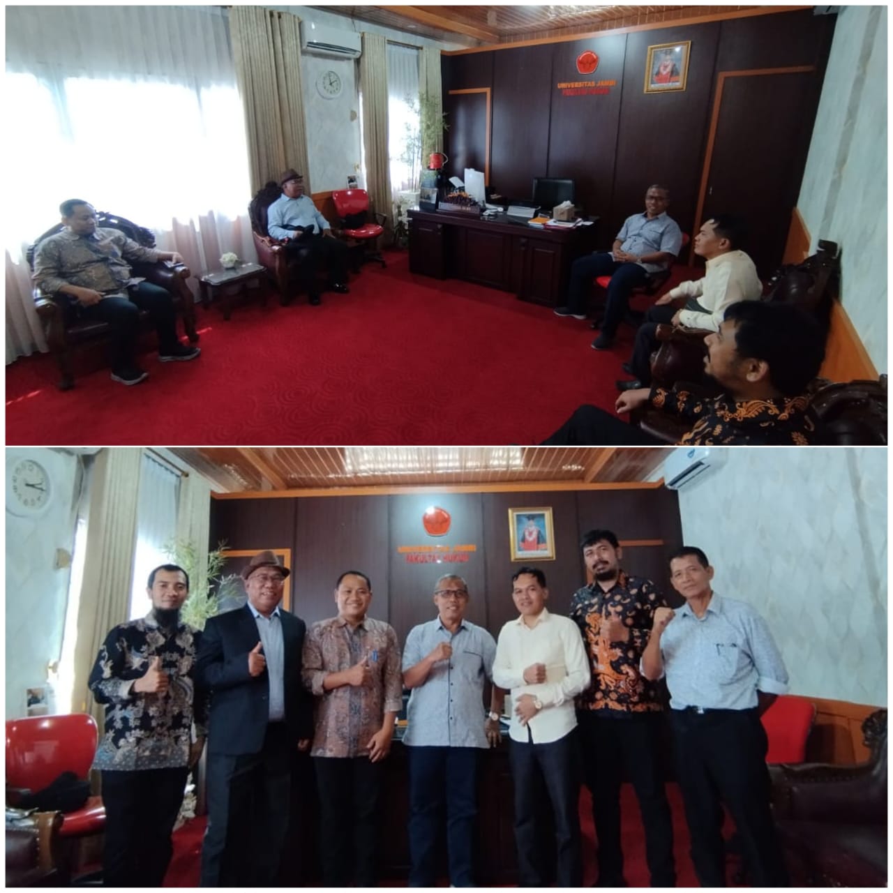 Silaturrahmi Wakil Dekan 1 FH Unilak Dengan Dekan FH Universitas Jambi Untuk Kolaborasi Pengembangan Tri Dharma Perguruan Tinggi Dalam Perspektif Akreditasi