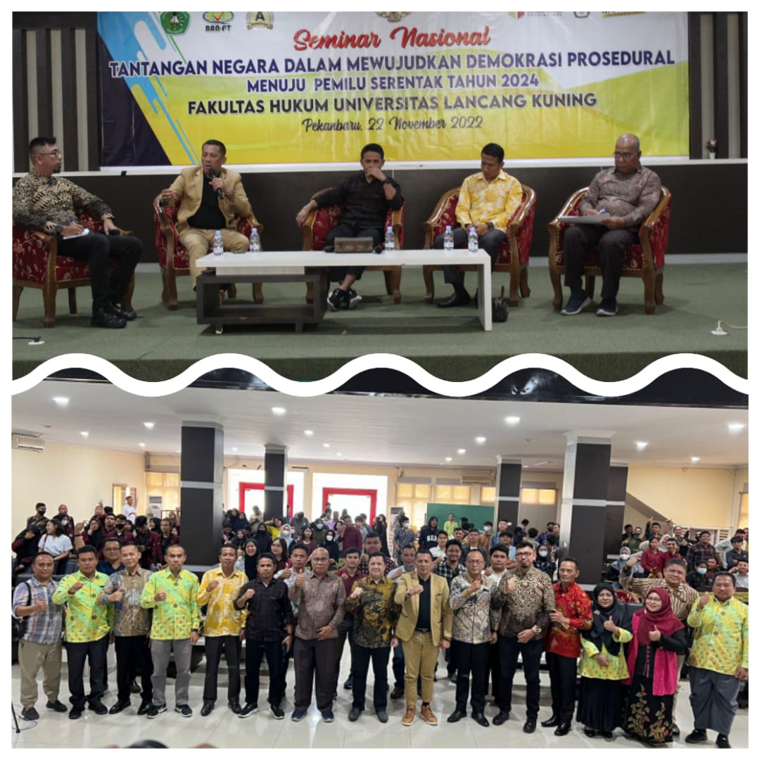 Mewujudkan Demokrasi Prosedural Pemilu 2024, FH Unilak Gelar Seminar Nasional