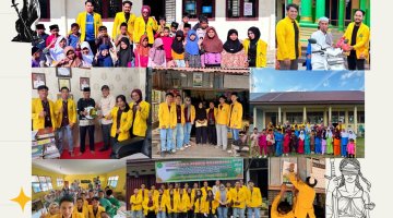 Antusias Mahasiswa Kelompok 3 pada Kegiatan Karya Bakti Kepada Masyarakat (KBM) Fakultas Hukum Universitas Lancang Kuning di Desa Koto Ringin dalam melaksanakan Program Kerja.
