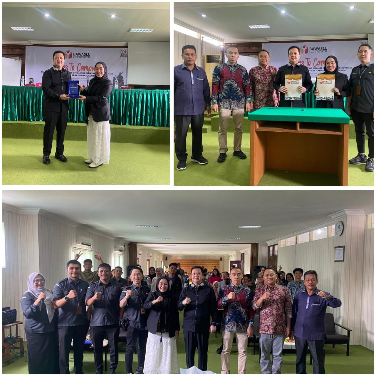 FH Unilak Dan Badan Pengawas Pengawas Pemilu (Bawaslu) Kota Pekanbaru Tandatangani Kerjasama Dalam Penguatan Demokrasi Lokal Menjelang Pilkada Serentak Tahun 2024
