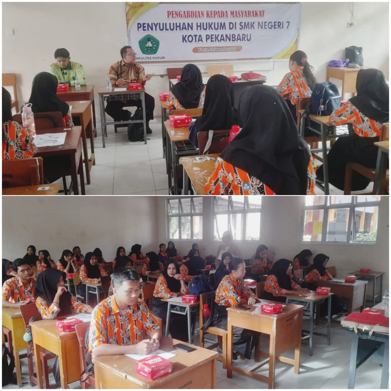 Dosen FH Unilak Berikan Penyuluhan Hukum Di SMK Negeri 7 Pekanbaru