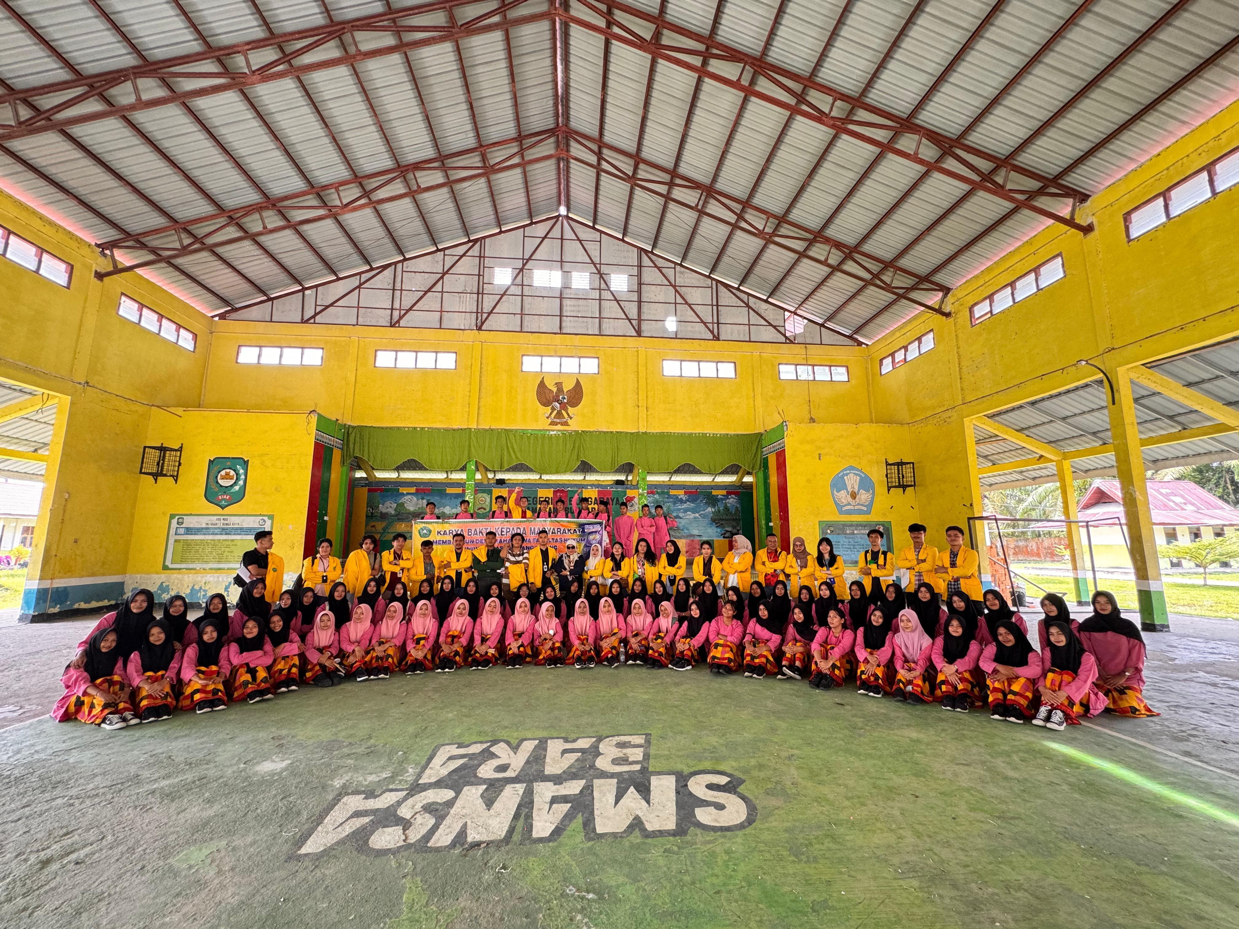 Mahasiswa KBM FH Unilak  kelompok 02 Melaksanakan Penyuluhan Hukum Tentang Pergaulan Bebas, Jejak Digital di SMAN 1 Bungara