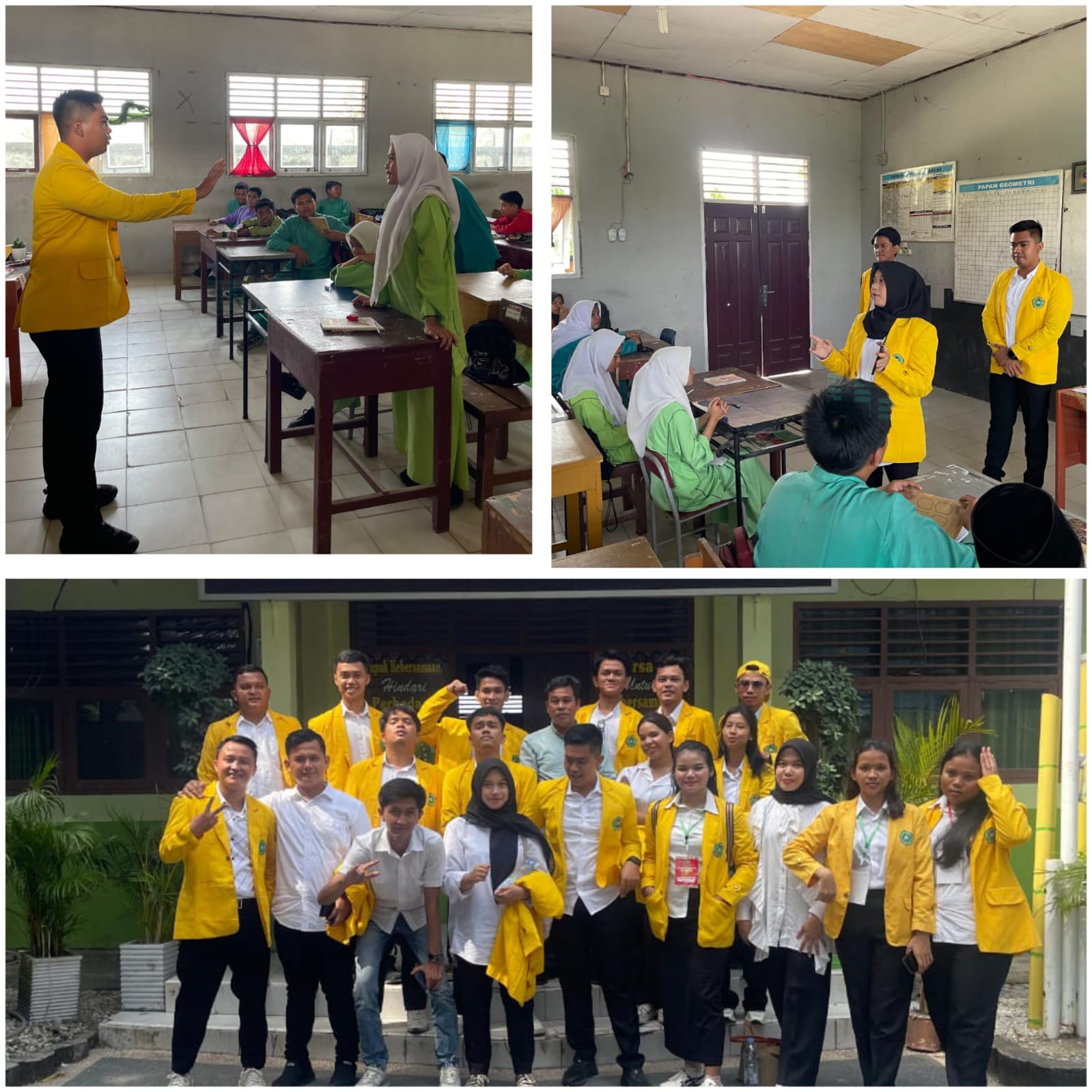 Mahasiswa FH Unilak Kelompok 10 Yang Mengikuti Kegiatan Karya Bhakti Kepada Masyarakat (KBM) Lakukan Kegiatan Penyuluhan Hukum Di SMAN 2 Tambang . 