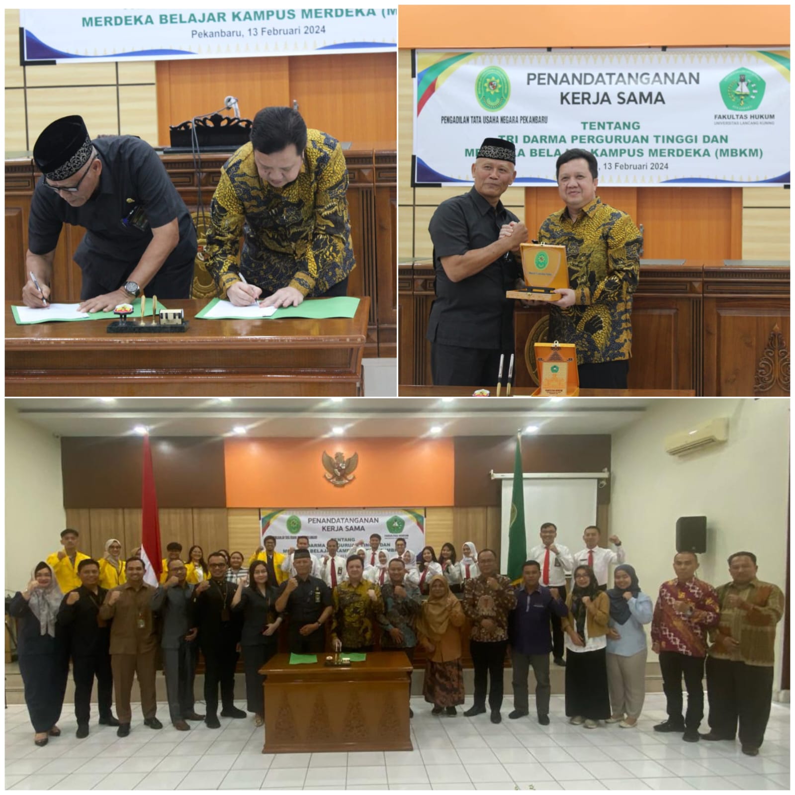 Tingkatkan Kualitas Magang Mahasiswa Program MBKM, FH Unilak Lakukan Penandatanganan Kerjasama Dengan PTUN Pekanbaru