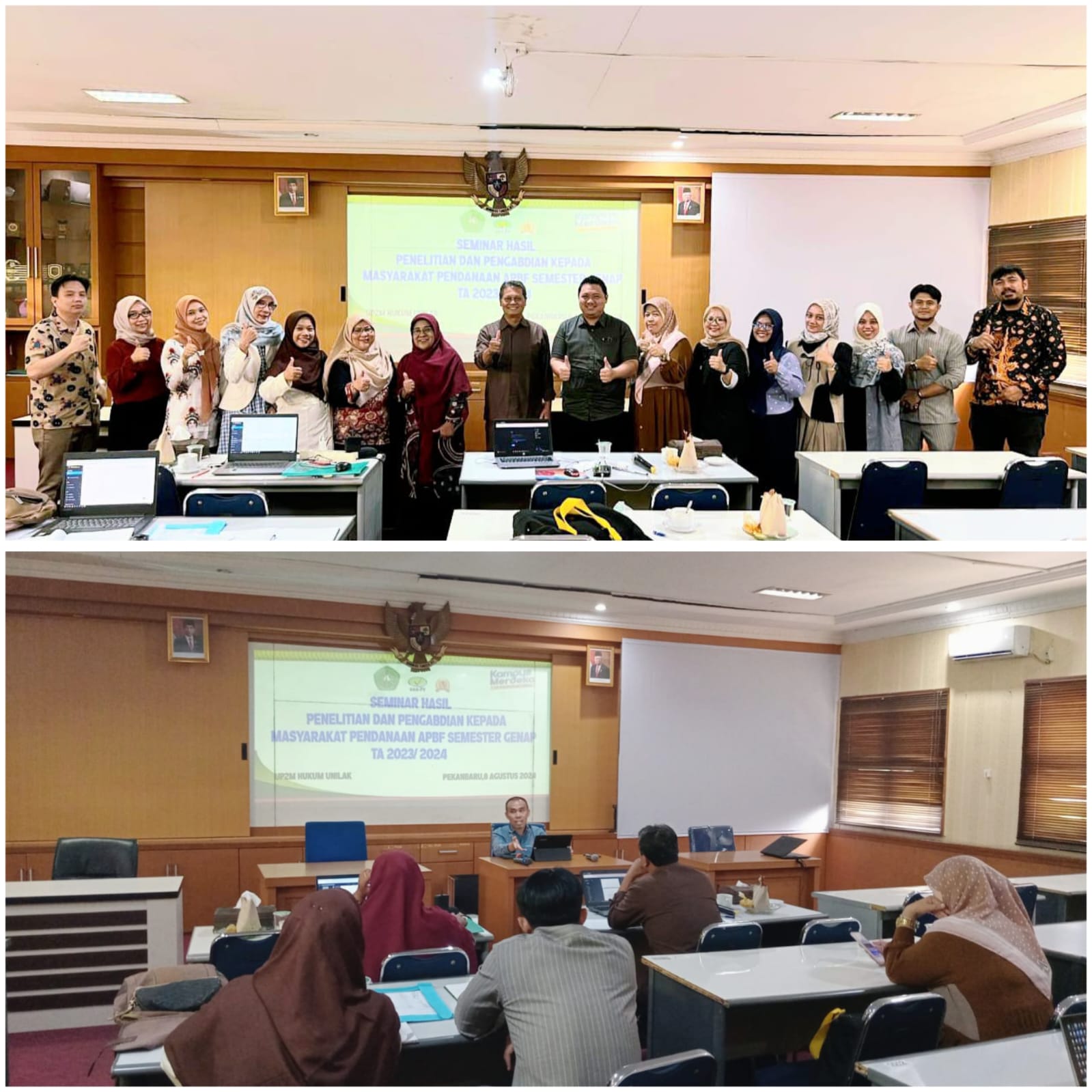 UP2M FH Unilak Selenggarakan Seminar Hasil (Semhas) Penelitian dan Pengabdian Kepada Masyarakat Tahun 2024 