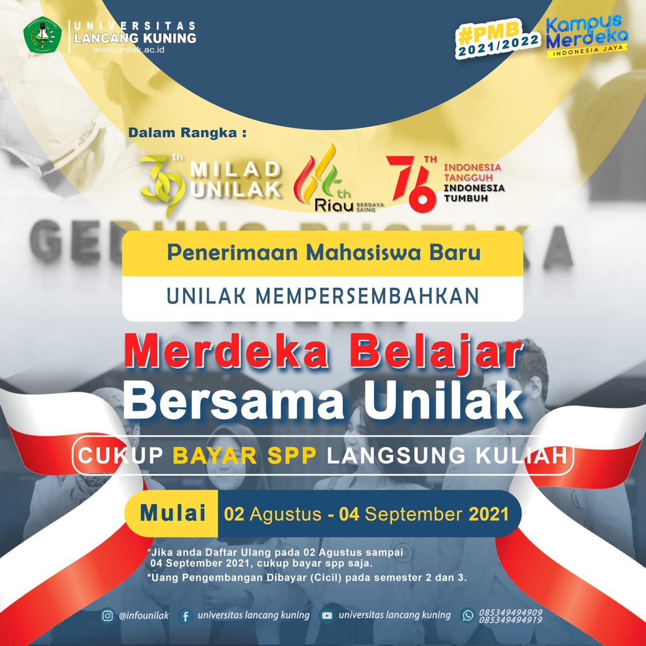 Penerimaan Mahasiswa Baru Universitas Lancang Kuning