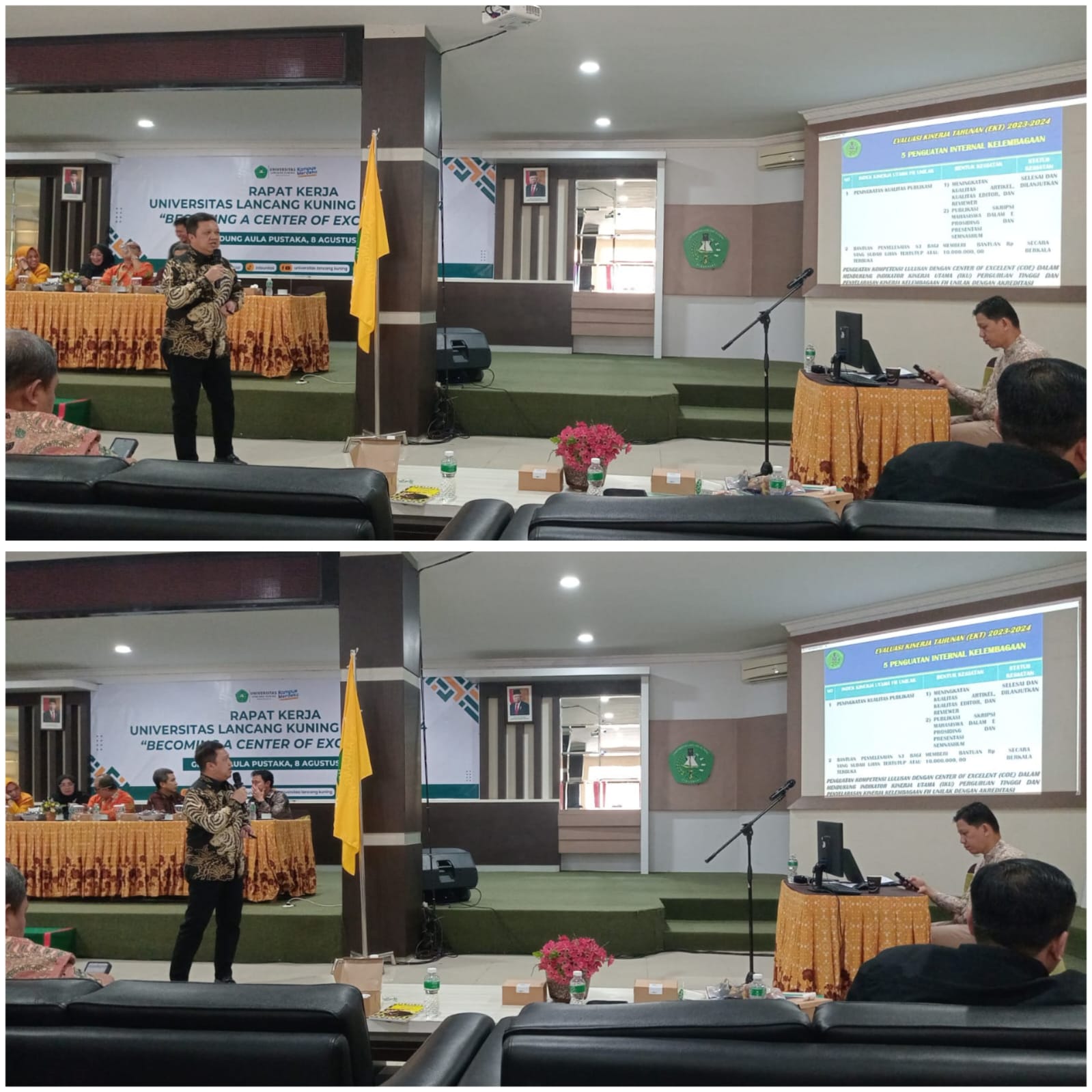 Becoming A Center Of Excelent (COE), Civitas Akademika FH Unilak Ikuti Rapat Kerja (Raker) Universitas Lancang Kuning Tahun 2024