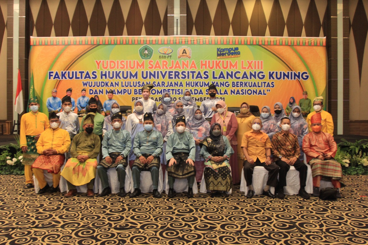 Fakultas Hukum Unilak melaksanakan  Yudisium Sarjana Hukum LXIII