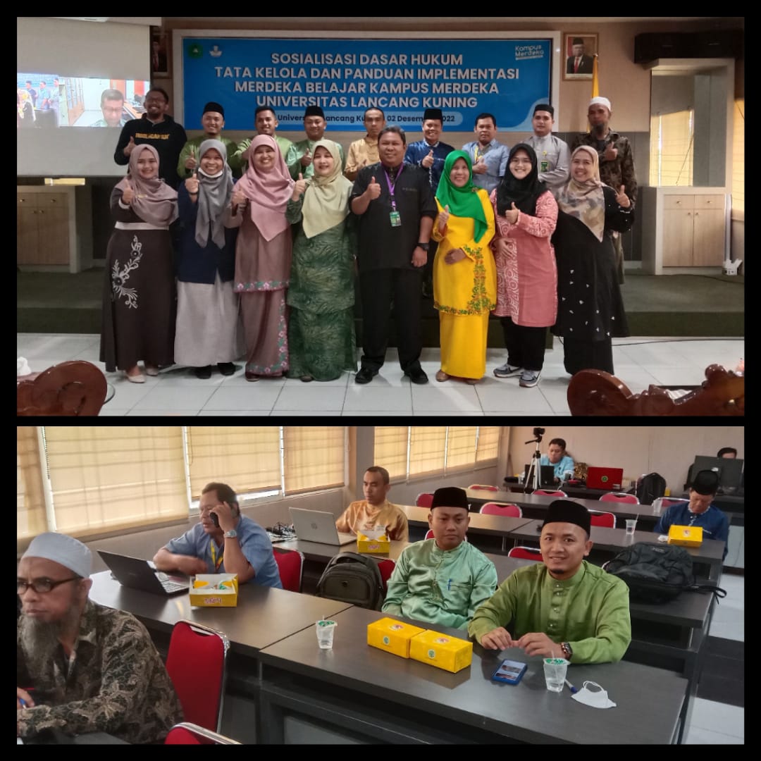 Tingkatkan Pemahaman Tata Kelola MBKM, WD 1 FH Unilak dan Ketua Prodi ikuti Sosialisasi Panduan MBKM Unilak