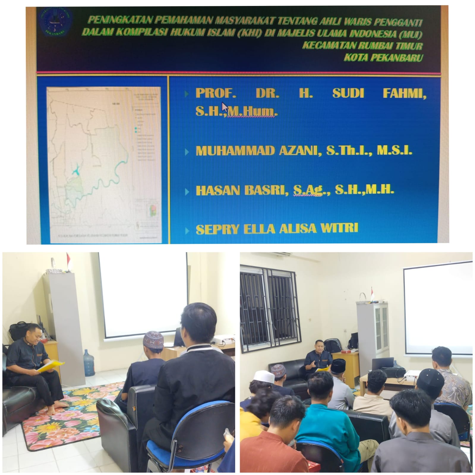 Tingkatkan Kerjsama Dengan Majelis Ulama Indonesia (MUI) Kecamatan Rumbai Timur, Tim Pengabdian FH Unilak Selenggarakan Penyuluhan Hukum