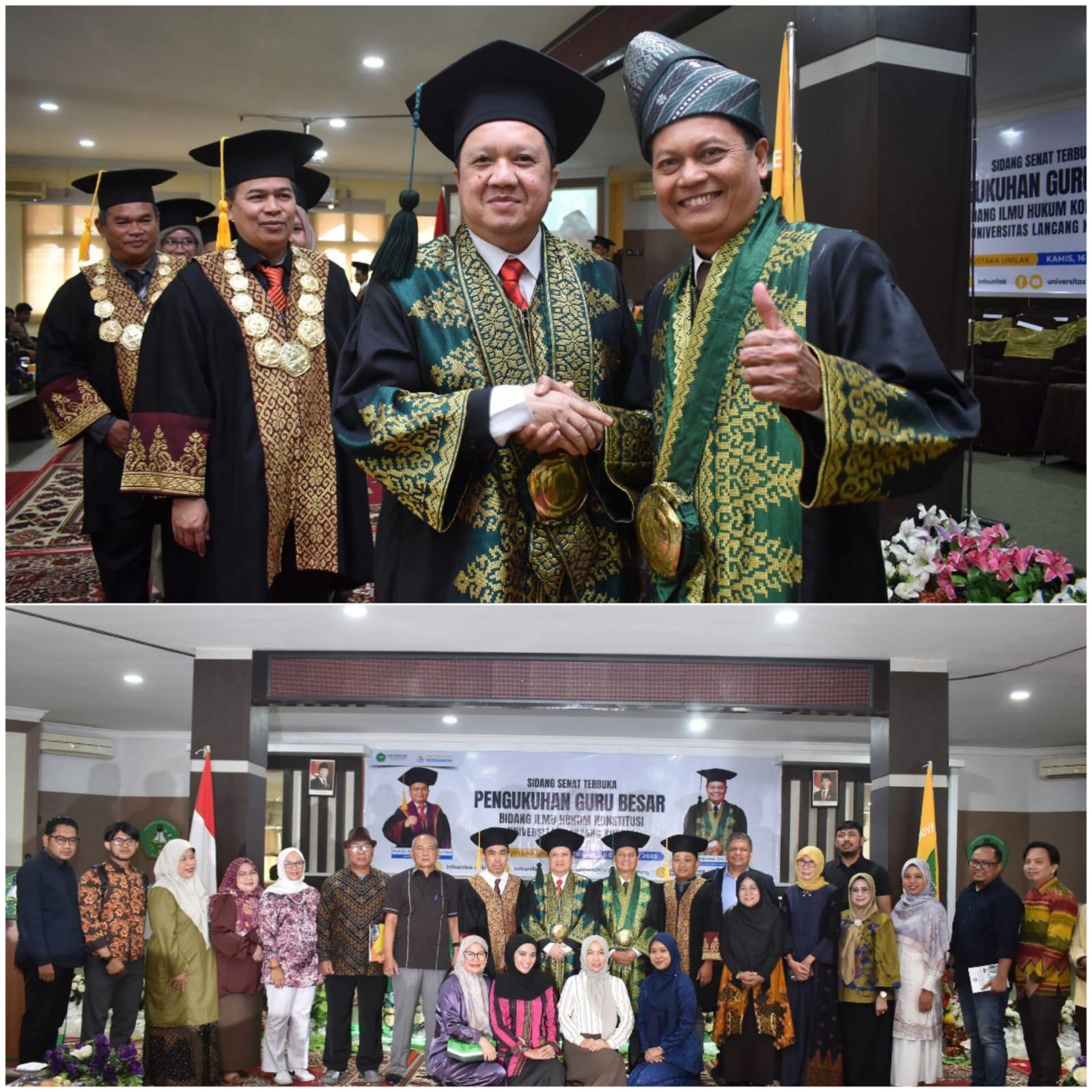 Prof. Dr. Ardiansah, S.H., M.Ag M.H, (Dosen Fakultas Hukum Unilak) Resmi Dikukuhkan Sebagai Guru Besar dibidang Ilmu Hukum Konstitusi