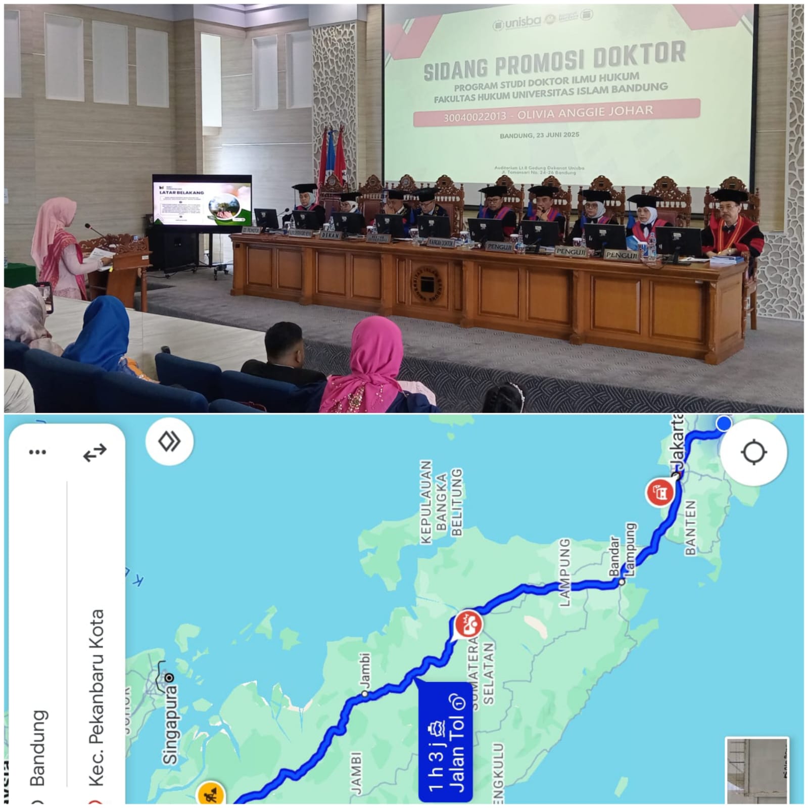 Napak Tilas  Jihad Akademik Dr Olivia Anggie Johar SH MH: Dari Langit Tropis Sumatra Menuju Kota Bandung menyaksikan  Perjuangan Tanpa Lelah Dalam  Menyelesaikan S3 Ilmu Hukum