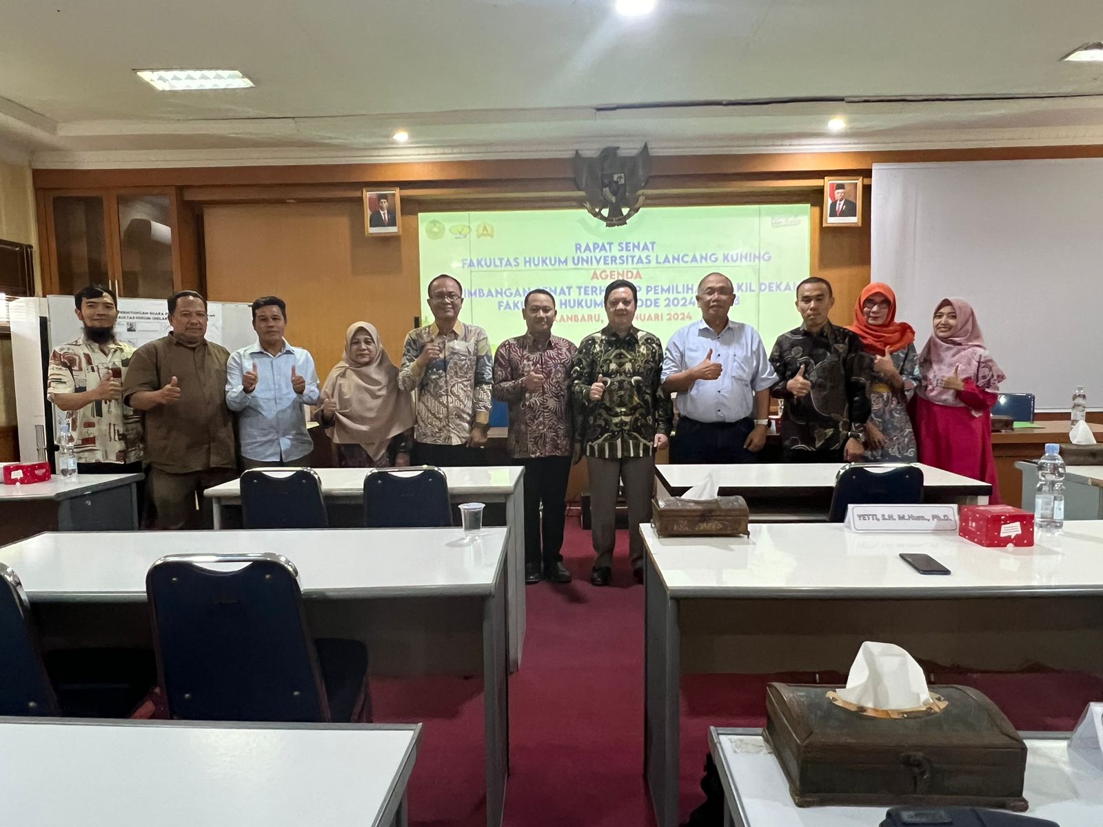 Pertimbangan Senat Terhadap Pemilihan Wakil Dekan FH Unilak Periode 2024-2028, Wakil Dekan Terpilih Perkuat Komitmen Pengembangan Tata Kelola FH Unilak Menuju FH Unggul