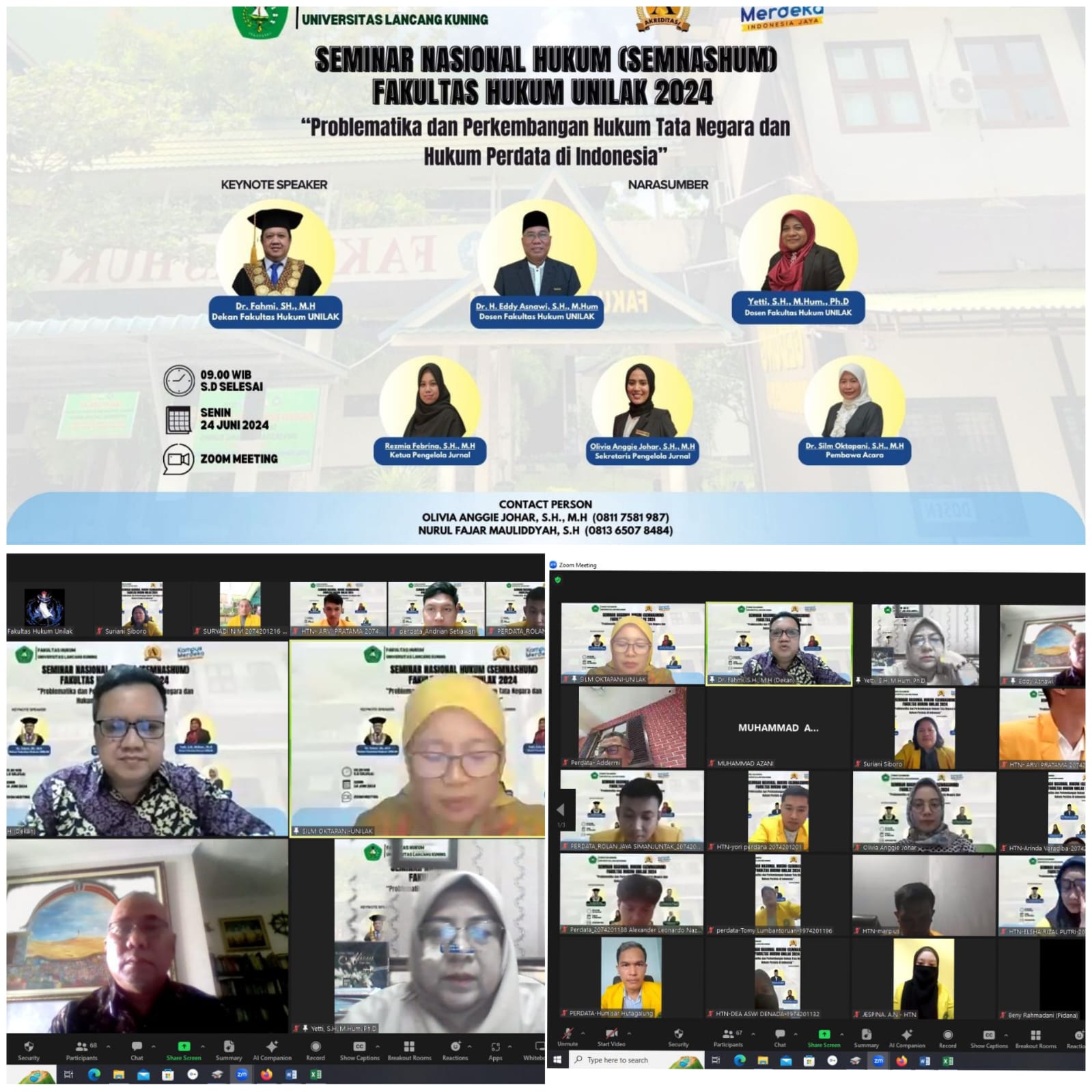 Dua Dosen FH Unilak Menjadi Reviewer Seminar Nasional Hukum (Semnashum) Tahun 2024 Untuk Tingkatkan Kualitas Artikel Ilmiah Mahasiswa 