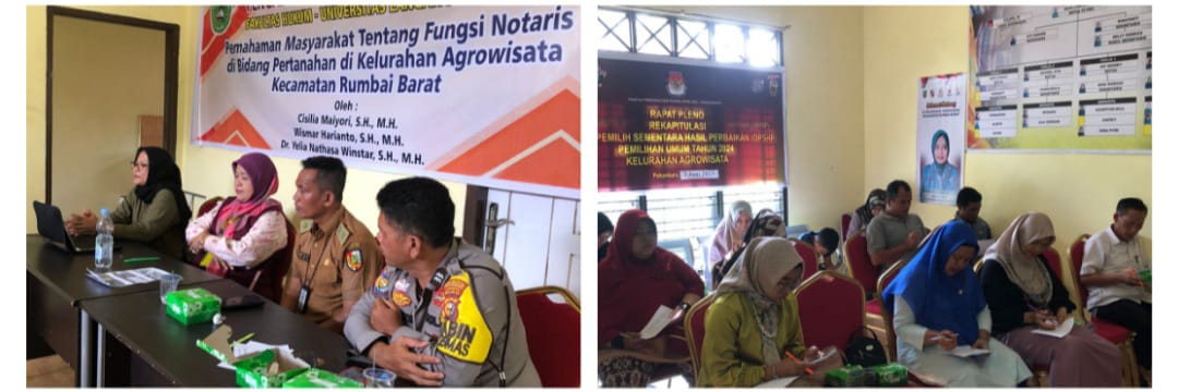 Tim Dosen FH UNILAK Melaksanakan Pengabdian Kepada Masyarakat tentang Peningkatan Pemahaman Notaris di Bidang Pertanahan Di Kelurahan Agrowisata, Kecamatan Rumbai Barat