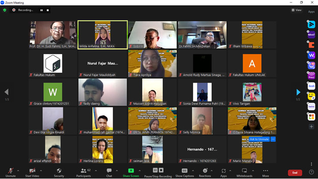 Jurnal Hukum Respublica FH Unilak Selenggarakan Seminar Nasional Hukum (Semnashum) Sesi 2 Bidang Hukum Tata Negara (HTN) Tahun 2023